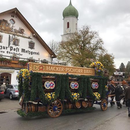 Metzgerei Gasthof Oberhauser - Hotel Zur Post 艾格灵 外观 照片